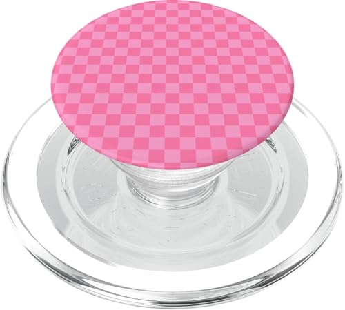 Rosa, Schachbrettmuster, kariert PopSockets PopGrip für MagSafe Rosa, Schachbrettmuster, kariert PopSockets PopGrip für MagSafe von Timeless Checkered Pattern Designs