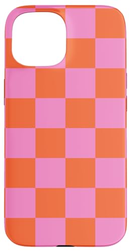 Rosa & Orange, Schachbrettmuster, kariert Hülle für iPhone 15 Rosa & Orange, Schachbrettmuster, kariert Hülle für iPhone 15 von Timeless Checkered Pattern Designs
