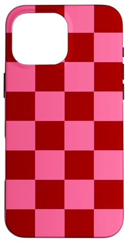 Rot & Rosa, Schachbrettmuster, kariert Hülle für iPhone 16 Pro Max Rot & Rosa, Schachbrettmuster, kariert Hülle für iPhone 16 Pro Max von Timeless Checkered Pattern Designs