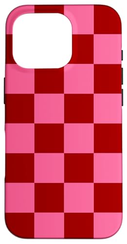 Rot & Rosa, Schachbrettmuster, kariert Hülle für iPhone 16 Pro Rot & Rosa, Schachbrettmuster, kariert Hülle für iPhone 16 Pro von Timeless Checkered Pattern Designs
