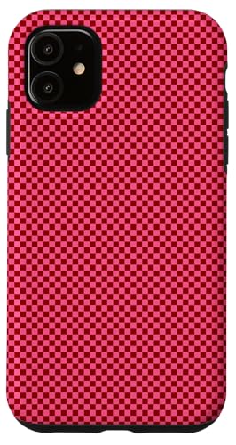 Schachbrettmuster in Rot und Rosa, kariert Hülle für iPhone 11 Schachbrettmuster in Rot und Rosa, kariert Hülle für iPhone 11 von Timeless Checkered Pattern Designs