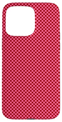 Schachbrettmuster in Rot und Rosa, kariert Hülle für iPhone 15 Pro Max Schachbrettmuster in Rot und Rosa, kariert Hülle für iPhone 15 Pro Max von Timeless Checkered Pattern Designs