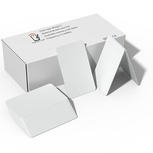 Timeskey NFC 200 Stück NFC Cards Ntag215 ISO PVC NFC Karte NFC Tag Vollständig Kompatible Mit Amiibo TagMo,504 Bytes Speicher von Timeskey NFC