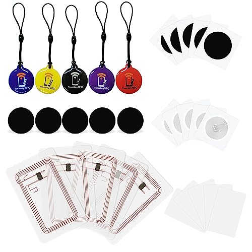 Timeskey NFC 30PCS NTAG 215 NFC Sticker & Karten Set NTAG215 NFC Tags NFC Karten Kompatibel mit TagMo, Amiibo, 504 Bytes Memory Timeskey NFC 30PCS NTAG 215 NFC Sticker & Karten Set NTAG215 NFC Tags NFC Karten Kompatibel mit TagMo, Amiibo, 504 Bytes Memory von Timeskey NFC