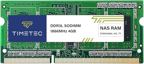 Timetec DDR3-1866L 4GB Replacement for Synology D3NS1866L-4G Non-ECC Unbuffered SODIMM DDR3L 1866Mhz PC3L-14900 1.35V Memory RAM (Compatible for DS620slim, DS218+, DS718+, DS918+, DS418play) von Timetec