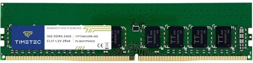 Timetec Hynix IC 16GB DDR4 2400MHz PC4-19200 ungepuffert ECC 1.2V CL17 2Rx8 Dual Rank 288 Pin UDIMM Server Speicher RAM Modul Upgrade (16GB) von Timetec