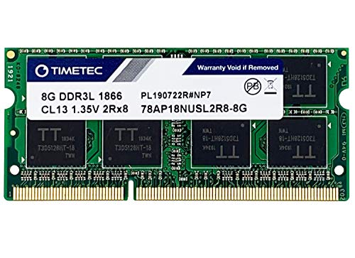 Timetec Hynix IC 8 GB Kompatibel für Synology NAS DiskStation DS218+ DS918+ DDR3/ DDR3L 1866 MHz PC3L-14900 1,35 V Nicht-ECC Ungepufferter 204-Pin-SODIMM-Speicher RAM (8 GB) von Timetec