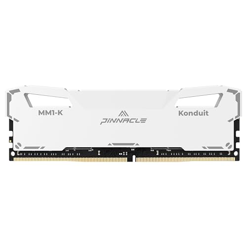 Timetec Pinnacle Konduit 16GB DDR4 XMP2.0 Overclocking 1,35 V Dual Rank kompatibel für AMD und Intel Desktop Gaming PC Speichermodul - Weiß (16GB 3600MHz) von Timetec