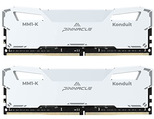 Timetec Pinnacle Konduit DDR4 XMP2.0 Overclocking 1,35 V Dual Rank kompatibel für AMD und Intel Desktop Gaming PC Speichermodul - Weiß (32GB Kit(2x16GB) 3200MHz) von Timetec