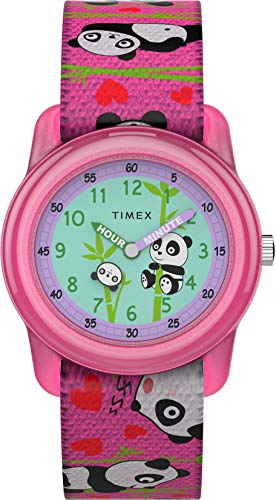 Timex Unisex Kinder Analog Quarz Uhr mit Gewebe Armband TW7C77100 von Timex