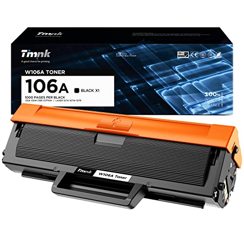 Timink 106A W1106A Toner Kompatible Tonerkartusche für HP 106A W1106A Ersatz für HP MFP 135a 135r 135w 137fnw 107a 107r 108a 108w von Timink