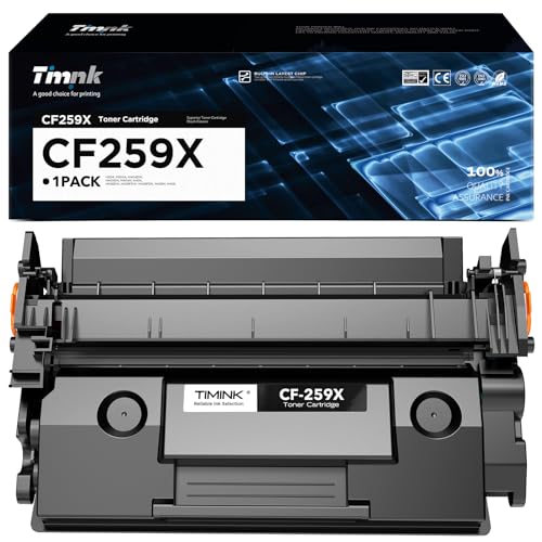 Timink 59X (CF259X) Toner Schwarz mit hoher Kapazität für HP Laserjet Pro MFP M428fdw M428dw M428fdn M404dn M404n M404dw M428 M404 M304 Drucker (mit Chip) von Timink