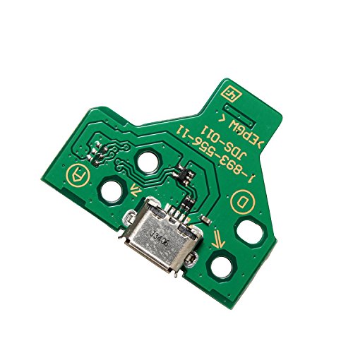 Ladebuchse Port Board, Timorn 12 Pin USB Ladeanschluss Socket Board JDS-011 für PS4 Controller (1pc Aufladeeinheits-Hafen) von Timorn
