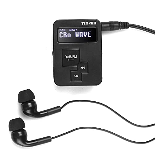 Tin-Nik DAB-379 Tragbares Digitales DAB+/DAB/FM Mini-Radio - Pocket DAB für Sport, Walk, Laufen oder Radfahren, Wiederaufladbarer Akku, Stereo-Kopfhörer Enthalten Tin-Nik DAB-379 Tragbares Digitales DAB+/DAB/FM Mini-Radio - Pocket DAB für Sport, Walk, Laufen oder Radfahren, Wiederaufladbarer Akku, Stereo-Kopfhörer Enthalten von Tin- Nik