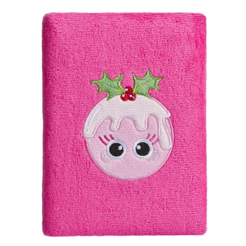 Tinc Christmas Pudding SGNBPUDD Notizbuch, A6, weich, kuschelig, niedliches rosa flauschiges Notizbuch von Tinc