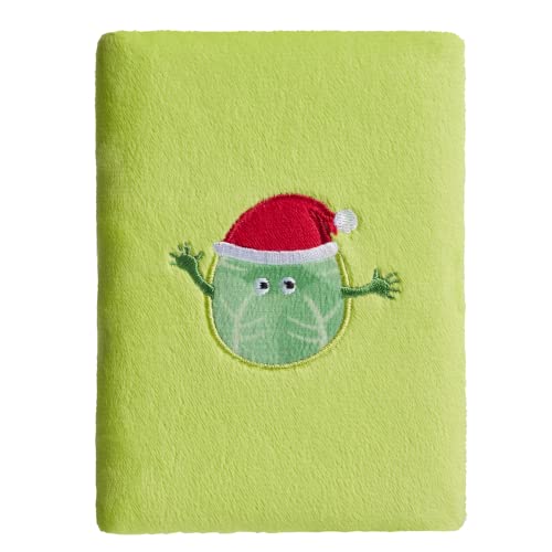 Tinc Christmas Sprout SGNBSPRO Notizbuch, A6, weich, kuschelig, niedliches grünes, flauschiges Notizbuch von Tinc