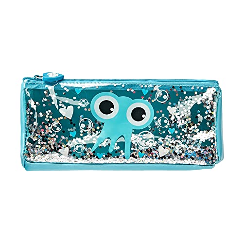 Tinc Glitzer-Pailletten-Federmäppchen | Schulmäppchen mit niedlichem Kinder-Design | Schreibwaren-Federmäppchen & Schreibwarenetui für Mädchen & Jungen | Blau von Tinc