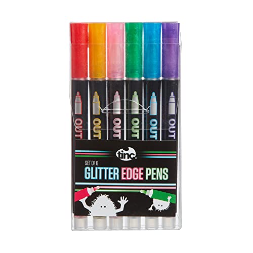Tinc Glitzerndes Stift-Set für Kinder zur Verwendung in der Schule und zu Hause, mehrfarbig, 6 Stück von Tinc
