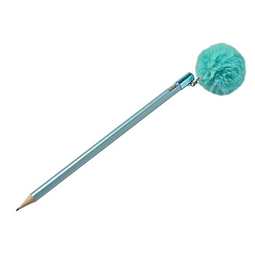 Tinc Großer Pompom-Bleistift für Jungen und Mädchen | niedlicher und flauschiger Pompom-Bleistift | blau, Einheitsgröße von Tinc