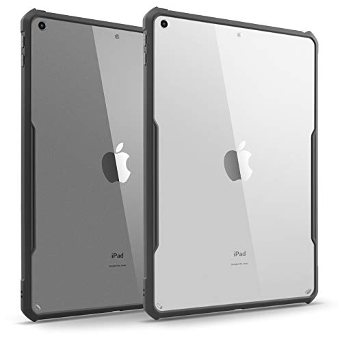 TineeOwl iPad 10.2 Ultra Slim Clear Case, 2020 & 2019 (7. & 8. Generation) Flexibles TPU, absorbiert Stöße, leicht, dünn (schwarz) von TineeOwl