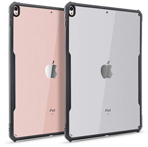 TineeOwl iPad Pro/Air 3 (10,5 Zoll) Ultra Slim Clear Case Flexible TPU Bumper Stoßdämpfung Dünn Leicht (Schwarz) von TineeOwl