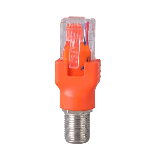 TingHaoO Ftype to RJ45 Converters Adapter Ftype Female to RJ45 Male Coaxial Barrels Coupler Adapter Connectors Coax Straight Conn von TingHaoO