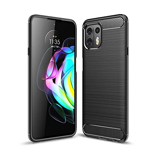 TingYR Hülle für Motorola Edge 20 Lite, Ultra Thin Silikon hülle Abdeckung Telefon Case Stoßfest Case Schutzhülle, Handyhülle für Motorola Edge 20 Lite Smartphone.(Schwarz) von TingYR