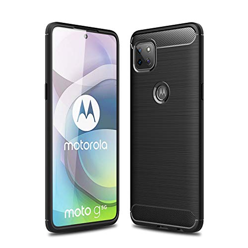 TingYR Hülle für Motorola Moto G 5G, Ultra Thin Silikon hülle Abdeckung Telefon Case Stoßfest Case Schutzhülle, Handyhülle für Motorola Moto G 5G Smartphone.(Schwarz) von TingYR