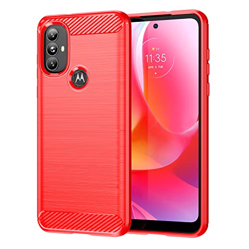 TingYR Hülle für Motorola Moto G Power 2022, Ultra Thin Silikon hülle Abdeckung Telefon Case Stoßfest Case Schutzhülle, Handyhülle für Motorola Moto G Power 2022 Smartphone.(Rot) von TingYR