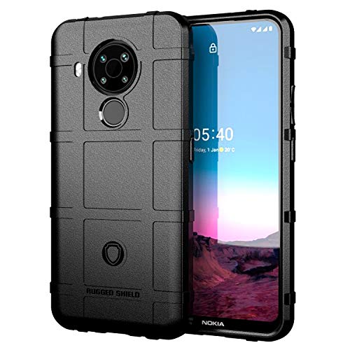 TingYR Hülle für Nokia 5.4, Silikon hülle Abdeckung Telefon Case Stoßfest Case Schutzhülle, Handyhülle für Nokia 5.4 Smartphone.(Schwarz) von TingYR