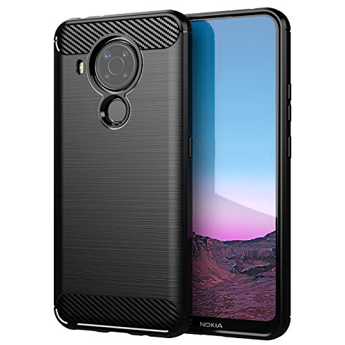 TingYR Hülle für Nokia 5.4, Ultra Thin Silikon hülle Abdeckung Telefon Case Stoßfest Case Schutzhülle, Handyhülle für Nokia 5.4 Smartphone.(Schwarz) von TingYR