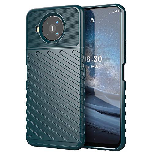 TingYR Hülle für Nokia 8.3, Ultra Thin Silikon hülle Abdeckung Telefon Case Stoßfest Case Schutzhülle, Handyhülle für Nokia 8.3 Smartphone.(Grün) von TingYR