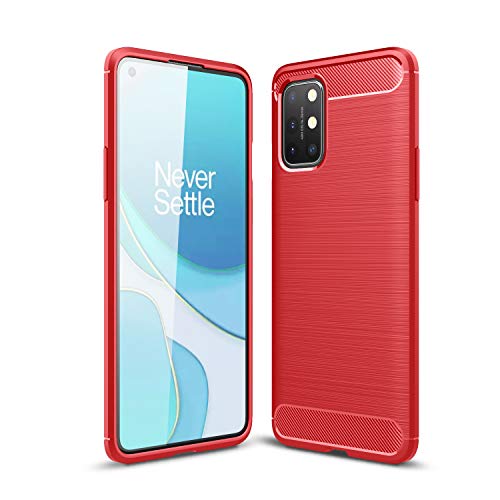 TingYR Hülle für OnePlus 8T, Ultra Thin Silikon hülle Abdeckung Telefon Case Stoßfest Case Schutzhülle, Handyhülle für OnePlus 8T Smartphone.(Rot) von TingYR