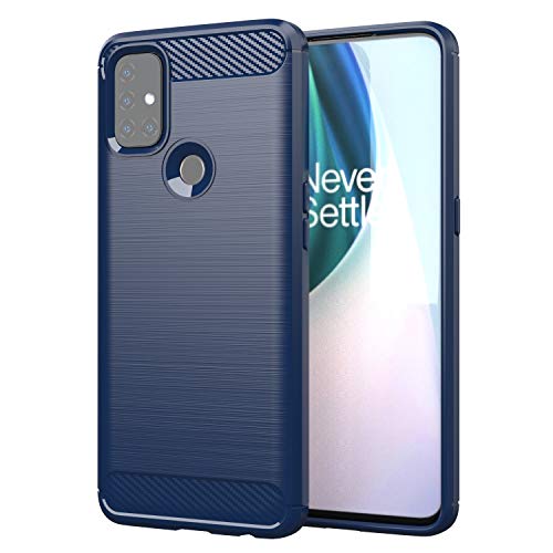 TingYR Hülle für OnePlus Nord N10 5G, Ultra Thin Silikon hülle Abdeckung Telefon Case Stoßfest Case Schutzhülle, Handyhülle für OnePlus Nord N10 5G Smartphone.(Blau) von TingYR