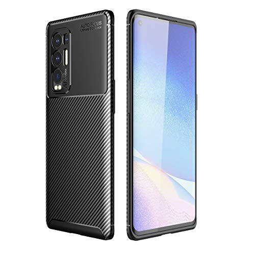 TingYR Hülle für Oppo Find X3 Neo, Ultra Thin Silikon hülle Abdeckung Telefon Case Stoßfest Case Schutzhülle, Handyhülle für Oppo Find X3 Neo Smartphone.(Schwarz) von TingYR