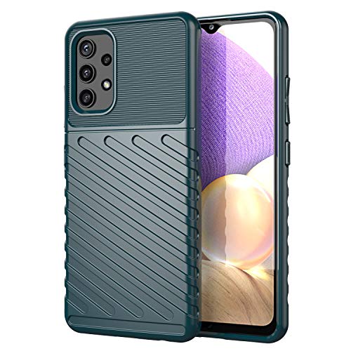 TingYR Hülle für Samsung Galaxy A32 4G, Ultra Thin Silikon hülle Abdeckung Telefon Case Stoßfest Case Schutzhülle, Handyhülle für Samsung Galaxy A32 4G Smartphone.(Grün) von TingYR