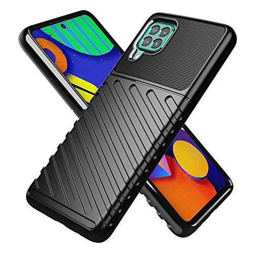 TingYR Hülle für Samsung Galaxy F62, Ultra Thin Silikon hülle Abdeckung Telefon Case Stoßfest Case Schutzhülle, Handyhülle für Samsung Galaxy F62 Smartphone.(Schwarz) von TingYR