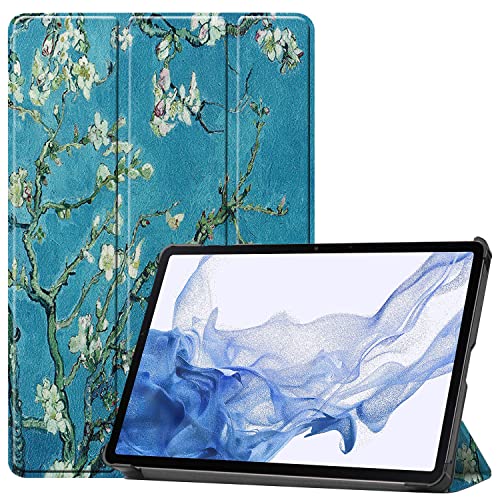 TingYR Hülle für Samsung Galaxy Tab S8 Tablethülle, WLeder, Klappständer, All-Inclusive-Schutz, Schutzhülle für Samsung Galaxy Tab S8.(CH-05) von TingYR