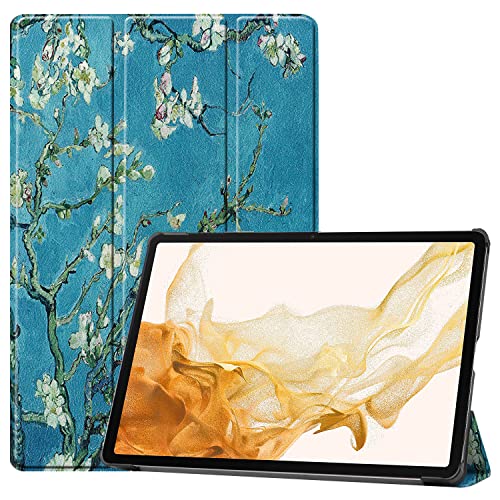 TingYR Hülle für Samsung Galaxy Tab S8 Ultra Tablethülle, WLeder, Klappständer, All-Inclusive-Schutz, Schutzhülle für Samsung Galaxy Tab S8 Ultra.(CH-05) von TingYR