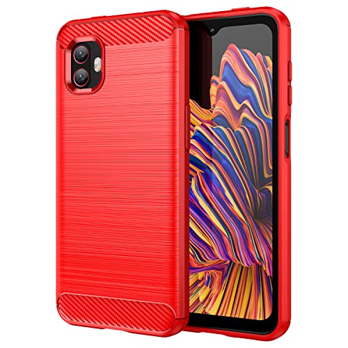 TingYR Hülle für Samsung Galaxy Xcover 6 Pro, Ultra Thin Silikon hülle Abdeckung Telefon Case Stoßfest Case Schutzhülle, Handyhülle für Samsung Galaxy Xcover 6 Pro Smartphone.(Rot) von TingYR