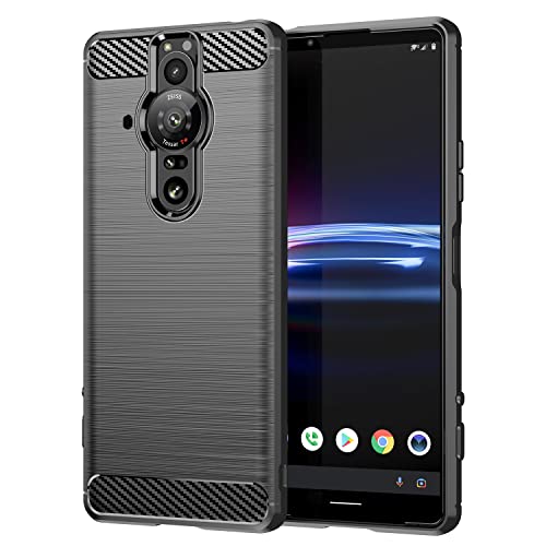 TingYR Hülle für Sony Xperia Pro-I, Ultra Thin Silikon hülle Abdeckung Telefon Case Stoßfest Case Schutzhülle, Handyhülle für Sony Xperia Pro-I Smartphone.(Schwarz) von TingYR