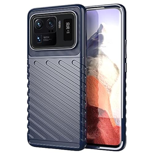 TingYR Hülle für Xiaomi Mi 11 Ultra, Ultra Thin Silikon hülle Abdeckung Telefon Case Stoßfest Case Schutzhülle, Handyhülle für Xiaomi Mi 11 Ultra Smartphone.(Blau) von TingYR