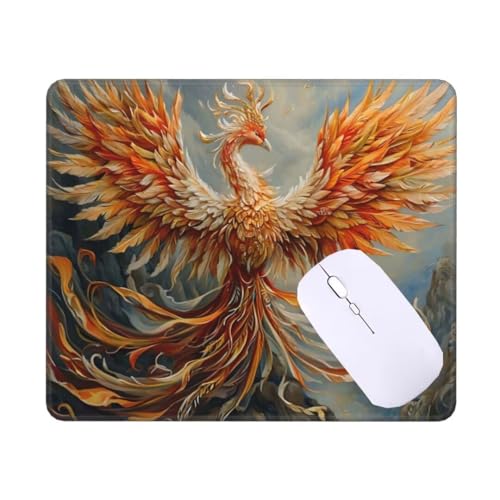 Mauspad Klein 220 X 180 mm Mousepad, Gelber Phönix Mauspad, VerschleißFeste NäHte, Rutschfeste Gummibasis Gaming Mousepad, Wassxerdicht Schreibtischunterlage für Pc,Laptop,Home, Office Geschenk T-5283 Mauspad Klein 220 X 180 mm Mousepad, Gelber Phönix Mauspad, VerschleißFeste NäHte, Rutschfeste Gummibasis Gaming Mousepad, Wassxerdicht Schreibtischunterlage für Pc,Laptop,Home, Office Geschenk T-5283 von Tinnoon