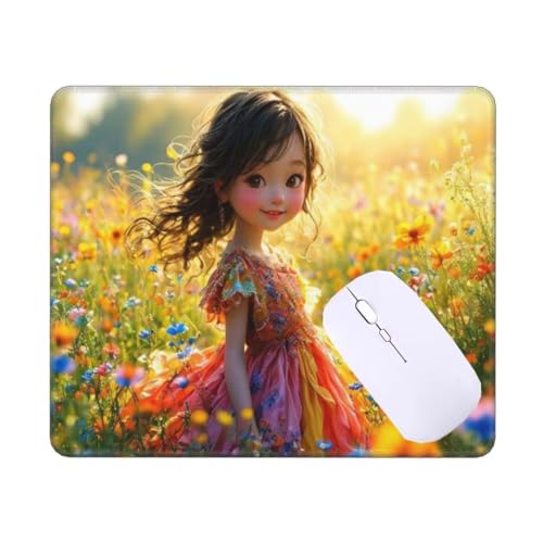 Mauspad Klein 340 X 280 mm Mousepad, Flower Sea Girl Mauspad, VerschleißFeste NäHte, rutschfeste Gummibasis Gaming Mousepad, Wassxerdicht Schreibtischunterlage für Pc,Laptop,Home, Office T-5108 Mauspad Klein 340 X 280 mm Mousepad, Flower Sea Girl Mauspad, VerschleißFeste NäHte, rutschfeste Gummibasis Gaming Mousepad, Wassxerdicht Schreibtischunterlage für Pc,Laptop,Home, Office T-5108 von Tinnoon