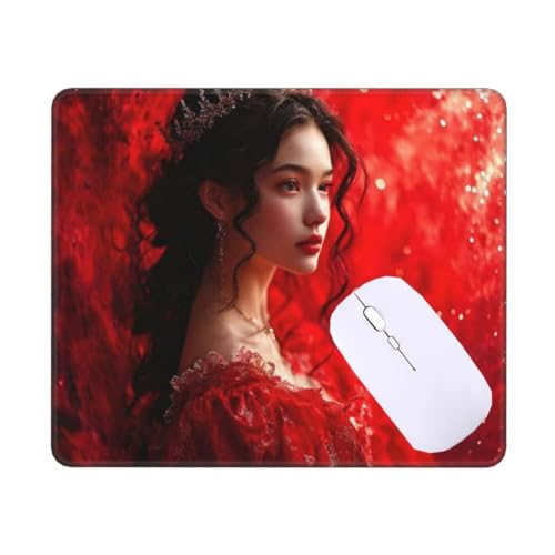 Mauspad Klein 420 X 350 mm Mousepad, Krone Schönheit Mauspad, VerschleißFeste NäHte, rutschfeste Gummibasis Gaming Mousepad, Wassxerdicht Schreibtischunterlage für Pc,Laptop,Home, Office T-5254 Mauspad Klein 420 X 350 mm Mousepad, Krone Schönheit Mauspad, VerschleißFeste NäHte, rutschfeste Gummibasis Gaming Mousepad, Wassxerdicht Schreibtischunterlage für Pc,Laptop,Home, Office T-5254 von Tinnoon