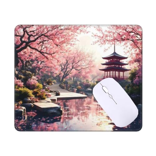 Mauspad Klein Japanische Kirschblüte Mousepad, Schreibtischunterlage Kinder, Gaming Mauspad 34 X 28 cm Rutschfest Wasserdicht VernäHte Kanten Mouse Pad, Verbessert Geschwindigkeit und PräZision T-9032 Mauspad Klein Japanische Kirschblüte Mousepad, Schreibtischunterlage Kinder, Gaming Mauspad 34 X 28 cm Rutschfest Wasserdicht VernäHte Kanten Mouse Pad, Verbessert Geschwindigkeit und PräZision T-9032 von Tinnoon
