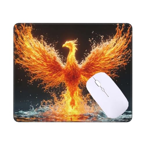 Mauspad Klein Tier Phönix Mousepad, Schreibtischunterlage Kinder, Gaming Mauspad 20 X 15 cm rutschfest und Wasserdicht VernäHte Kanten Mouse Pad, Verbessert Geschwindigkeit und PräZision T-2402 Mauspad Klein Tier Phönix Mousepad, Schreibtischunterlage Kinder, Gaming Mauspad 20 X 15 cm rutschfest und Wasserdicht VernäHte Kanten Mouse Pad, Verbessert Geschwindigkeit und PräZision T-2402 von Tinnoon