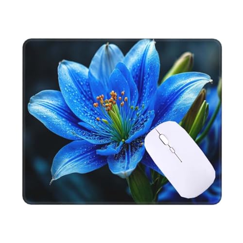 Mousepad Blaue Lilie Mauspad Kleine 22 x 18 x 0.3 cm, mit Rutschfester Gummiunterseite, Wasserdichtes Mouse Pad, Mini Gaming Mauspad für Damen, Herren, Kabellose Maus Laptop Büro Zuhause T-6003 Mousepad Blaue Lilie Mauspad Kleine 22 x 18 x 0.3 cm, mit Rutschfester Gummiunterseite, Wasserdichtes Mouse Pad, Mini Gaming Mauspad für Damen, Herren, Kabellose Maus Laptop Büro Zuhause T-6003 von Tinnoon