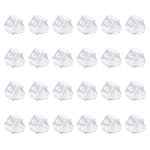 24 Stk Klebebandspenderkern, ABS Material Klebebandspendereinsatz Mittelstück Ersatzkern Ersatzteile für Schul Büro und Haushaltsbedarf (Transparent) von Tinoaly