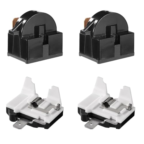 2stk QP2-4.7 Starterrelais und 2stk 6750C-0005P Kühlschrank Überlastschutz, 1-Poliges 4,7 Ohm PTC Kühlschrank Starterrelais QP2-4r7 Relais für Minikühlschränke Kühler LG-Kühlschrankkompressor 2stk QP2-4.7 Starterrelais und 2stk 6750C-0005P Kühlschrank Überlastschutz, 1-Poliges 4,7 Ohm PTC Kühlschrank Starterrelais QP2-4r7 Relais für Minikühlschränke Kühler LG-Kühlschrankkompressor von Tinoaly